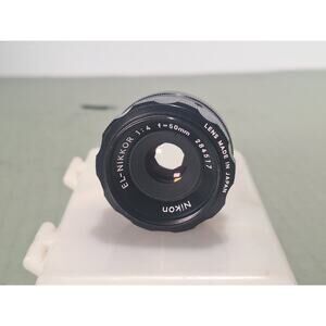 Nikon EL-Nikkor 50mm f/4 Enlarging Lens Japan Clean Optics Sharp Glass- NM